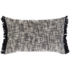 Suri USR-002 Hand Woven Lumbar Pillow in Beige & Black by Surya