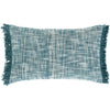 Suri USR-006 Hand Woven Lumbar Pillow in Teal & Ivory by Surya