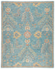 Juniper Handmade Oriental Teal & Orange Area Rug