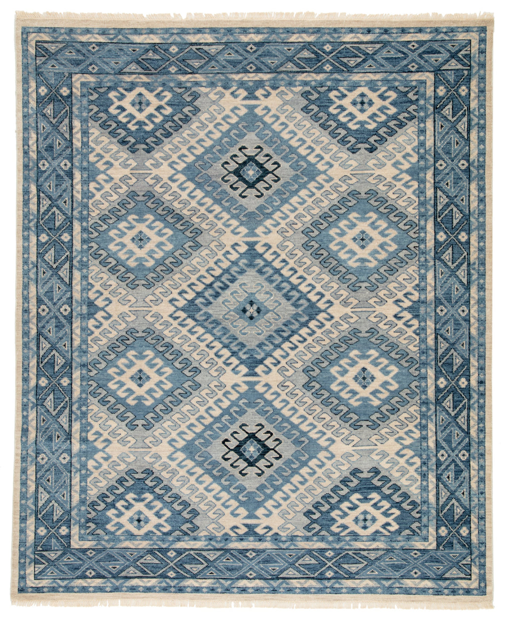 Hobbs Geometric Rug in Dusty Blue & Blue Heaven design by Artemis for Jaipur design by Jaipur Living