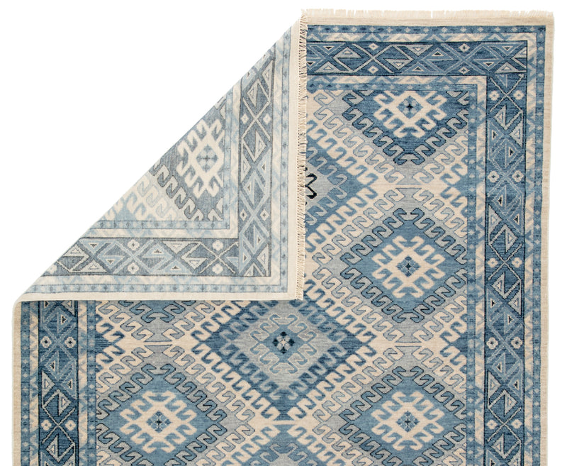 Hobbs Geometric Rug in Dusty Blue & Blue Heaven design by Artemis for Jaipur design by Jaipur Living