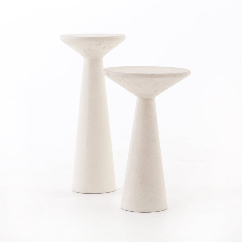 Ravine Concrete Accent Tables, Set Of 2