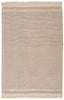 Soleil Indoor/Outdoor Solid Beige & Dark Taupe Rug