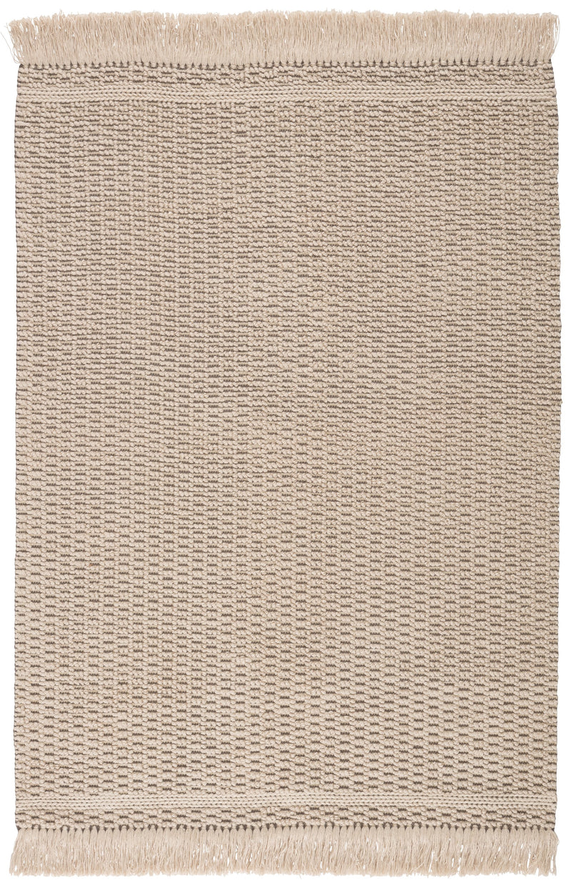 Soleil Indoor/Outdoor Solid Beige & Dark Taupe Rug