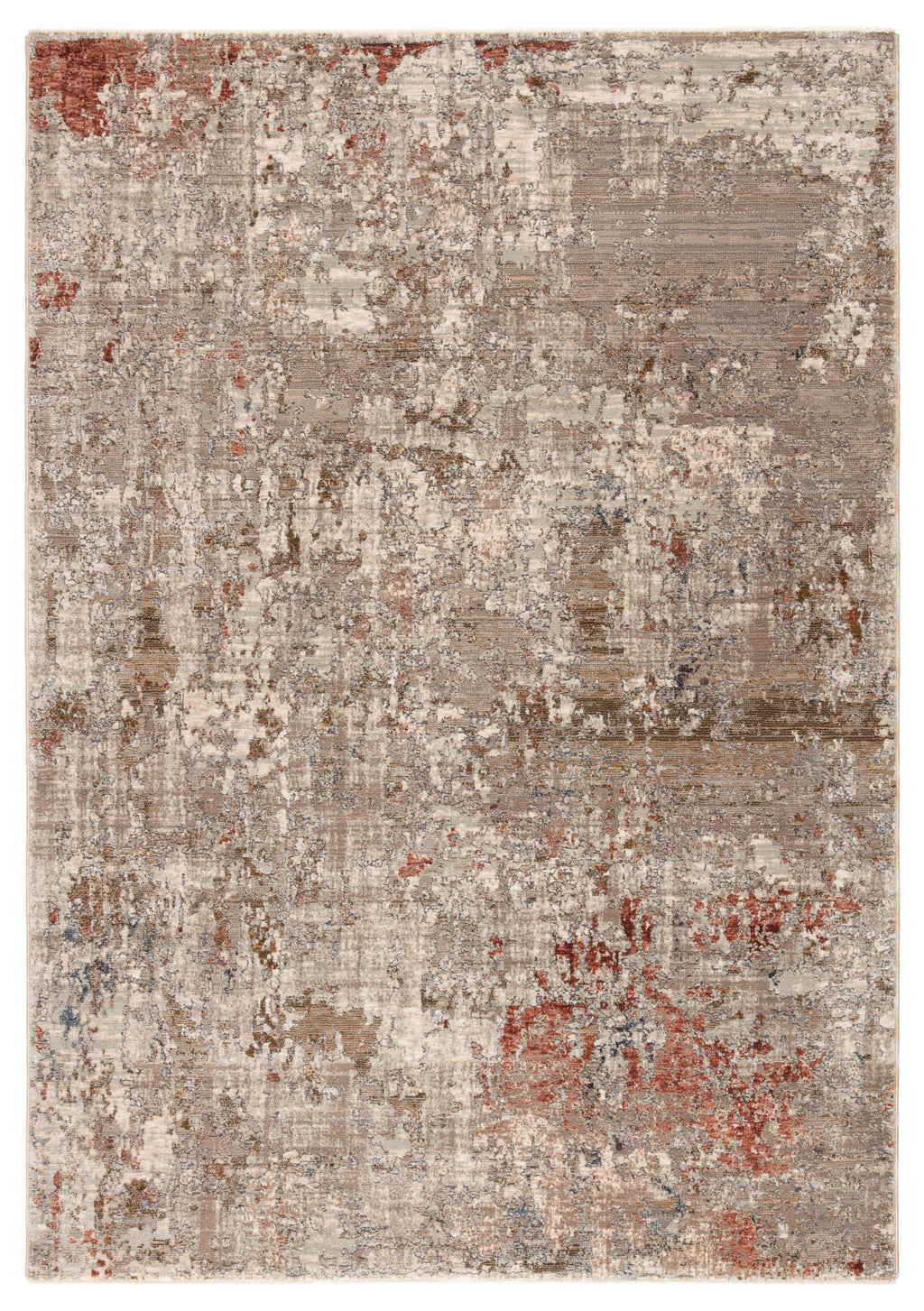 Marzena Abstract Tan & Rust Rug by Jaipur Living