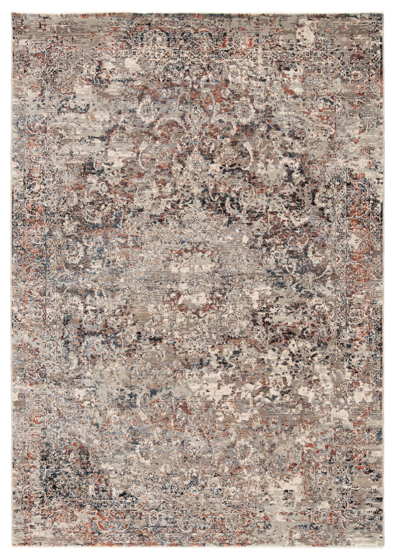 Niran Medallion Gray & Rust Rug by Jaipur Living