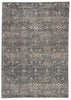 Torryn Damask Gray & Blue Rug by Jaipur Living