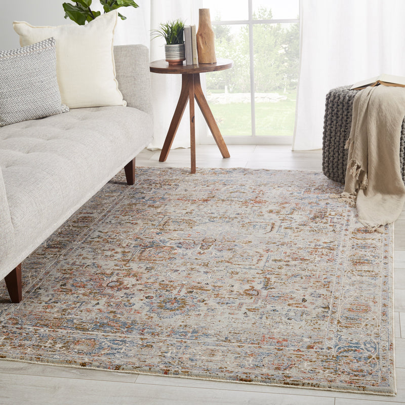 Pierce Medallion Gray & Multicolor Rug by Jaipur Living