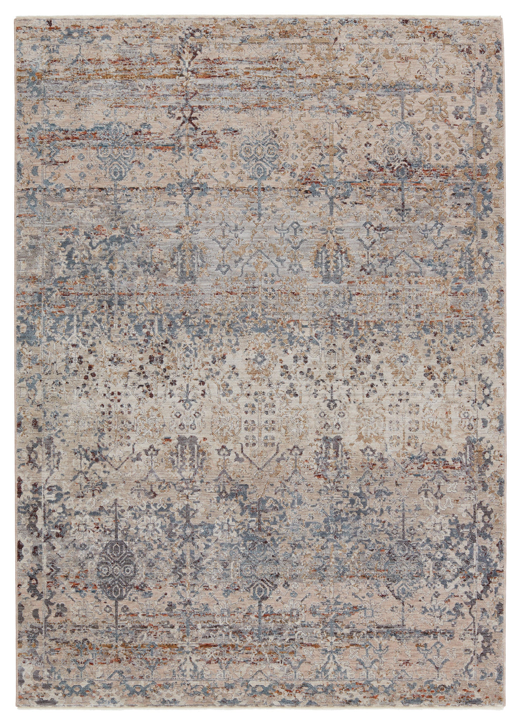 Valentia Marisol Beige & Blue Rug 1