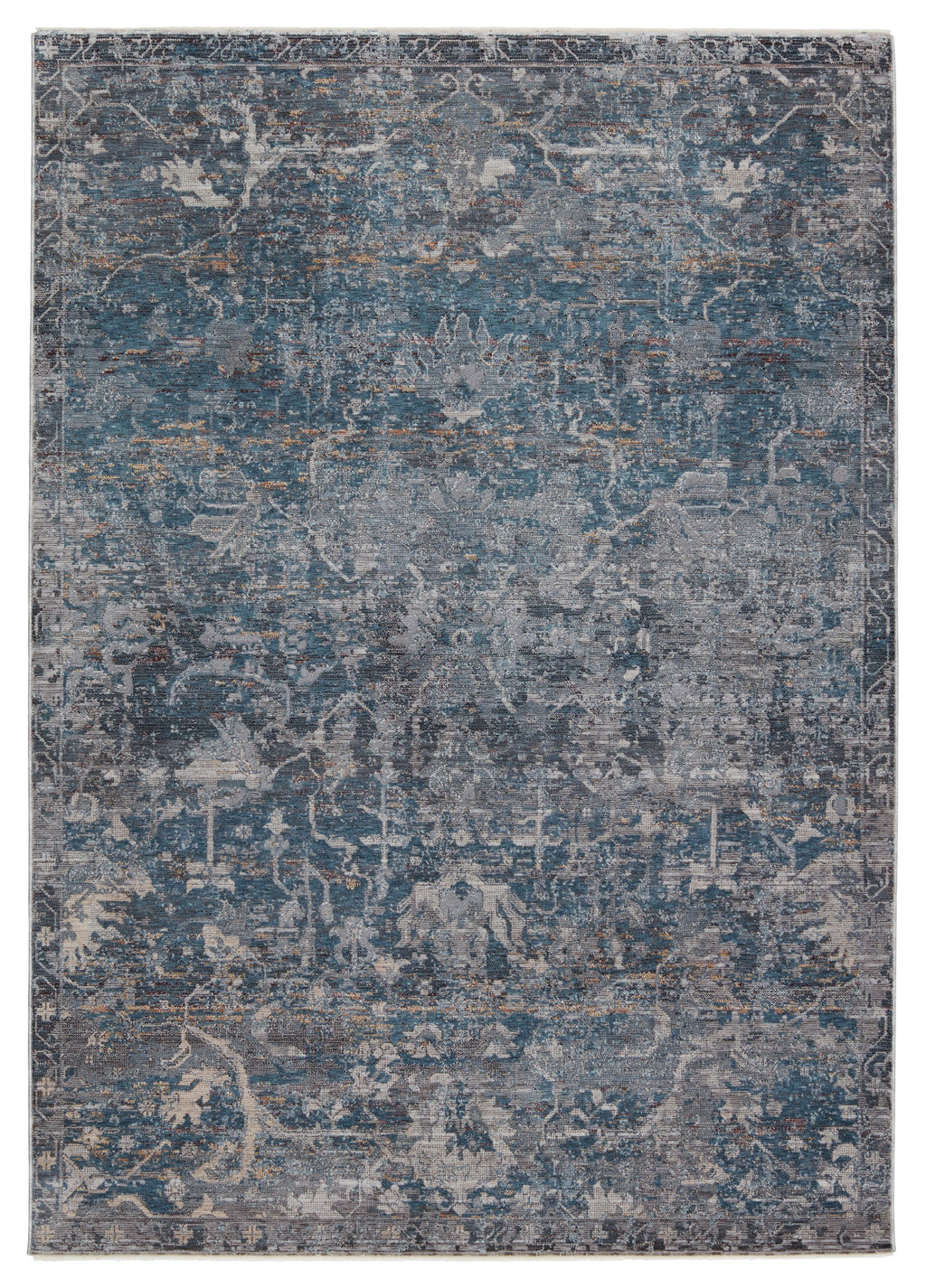 Valentia Cicely Blue & Gray Rug 1