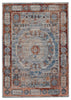 Valentia Arcadia Blue & Red Rug 1