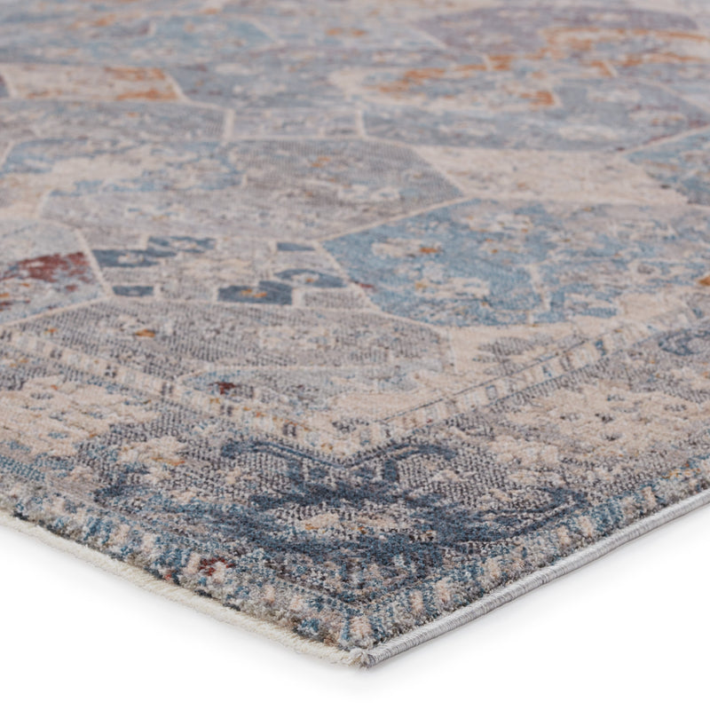 Valentia Thessaly Blue & Gray Rug 2