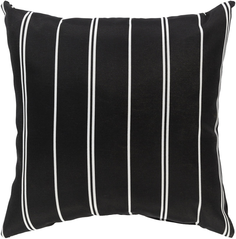 Vallarta VLT-003 Woven Pillow in Black & White by Surya