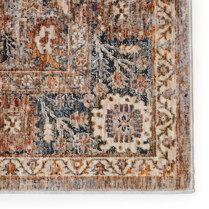 Inari Oriental Light Taupe & Blue Rug by Jaipur Living