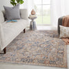 Inari Oriental Light Taupe & Blue Rug by Jaipur Living