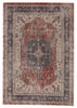 Temple Medallion Gray & Red Rug by Jaipur Living