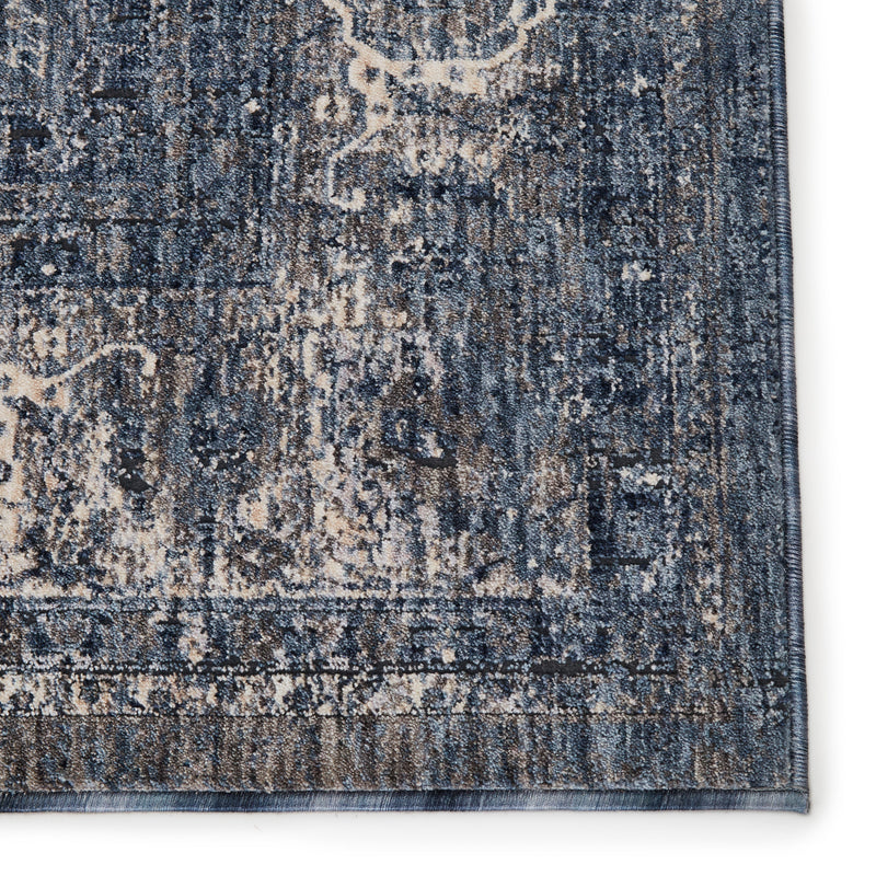 Temple Medallion Blue & Gray Rug by Jaipur Living