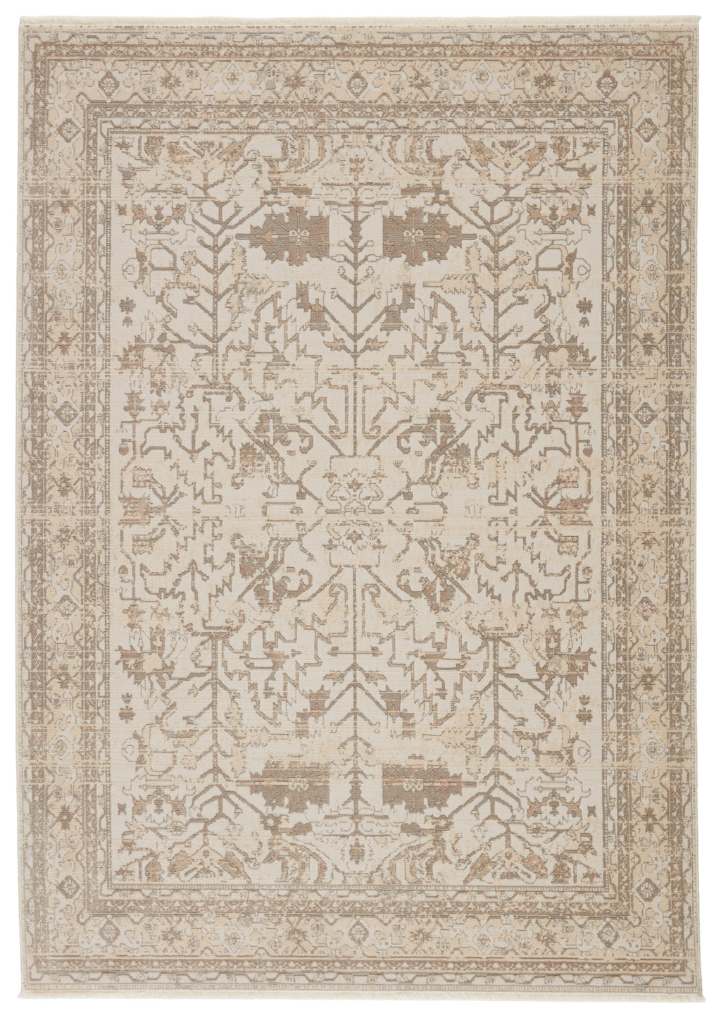 Valentin Oriental Cream & Light Gray Rug by Jaipur Living