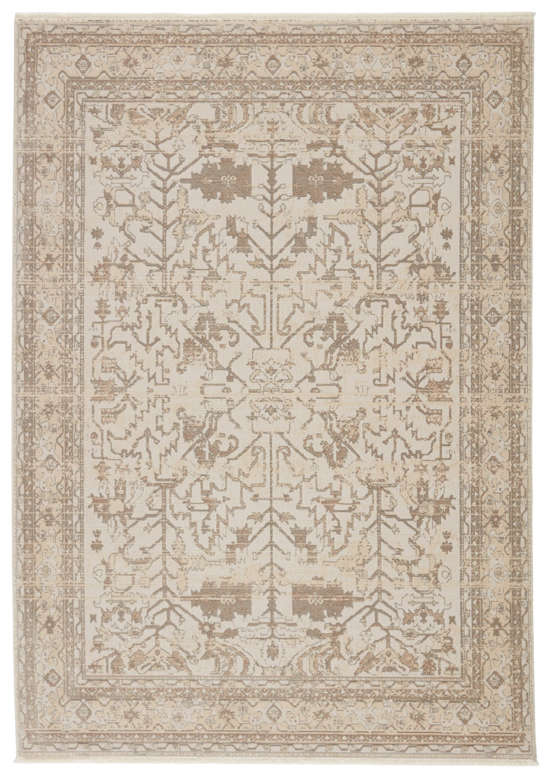 Valentin Oriental Cream & Light Gray Rug by Jaipur Living