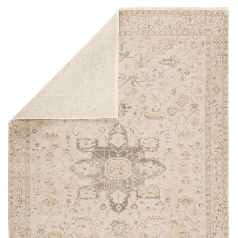 Lucien Medallion Cream & Light Gray Rug by Jaipur Living