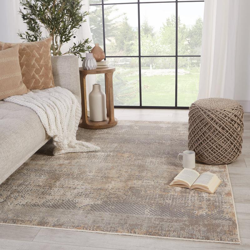 Ezri Tribal Grey & Tan Rug by Jaipur Living