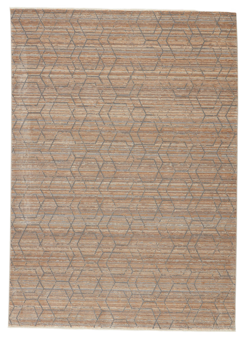 Cavendish Trellis Tan & Grey Rug by Jaipur Living