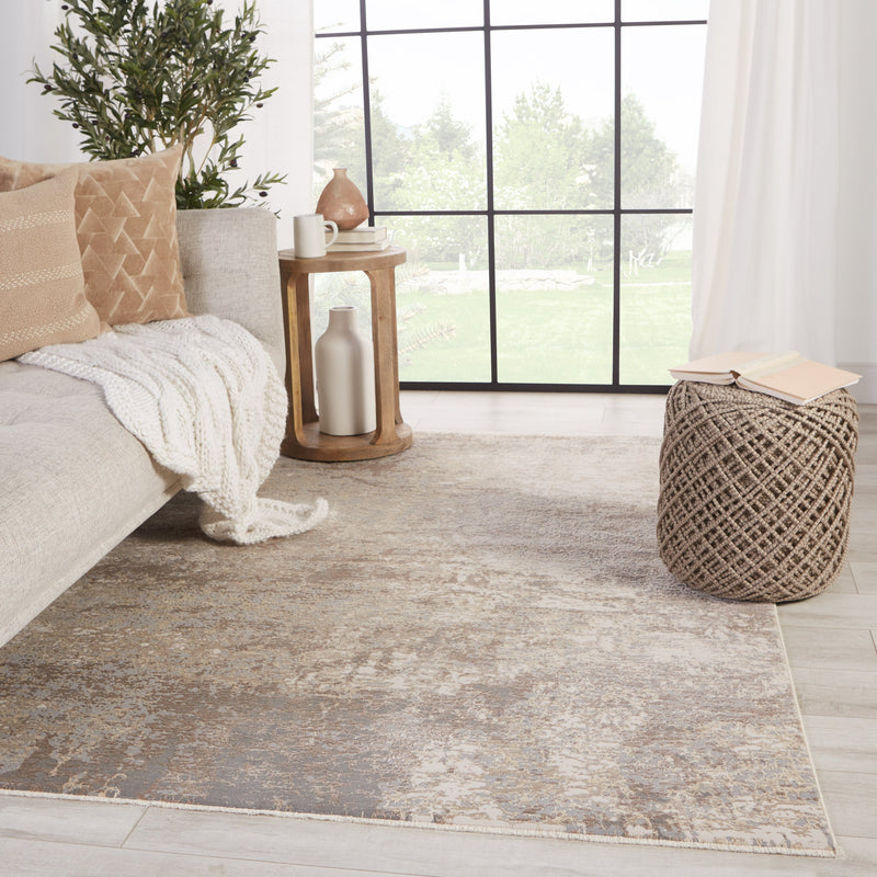 Brisa Abstract Grey & Cream Rug by Jaipur Living