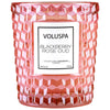 Blackberry Rose Oud Textured Glass Candle