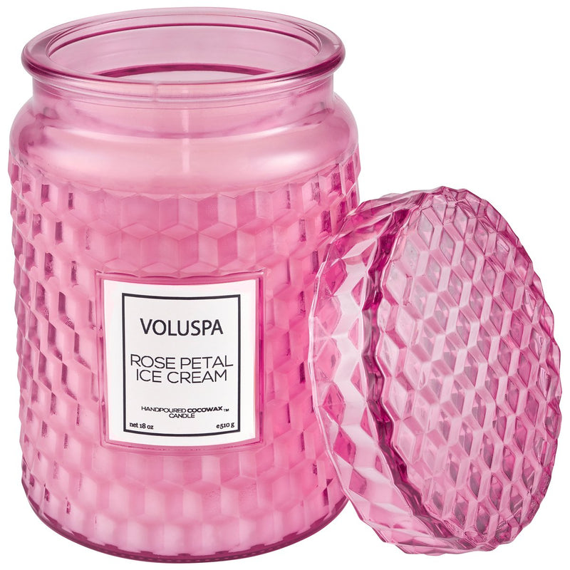 Rose Petal Ice Cream Large Jar Candle