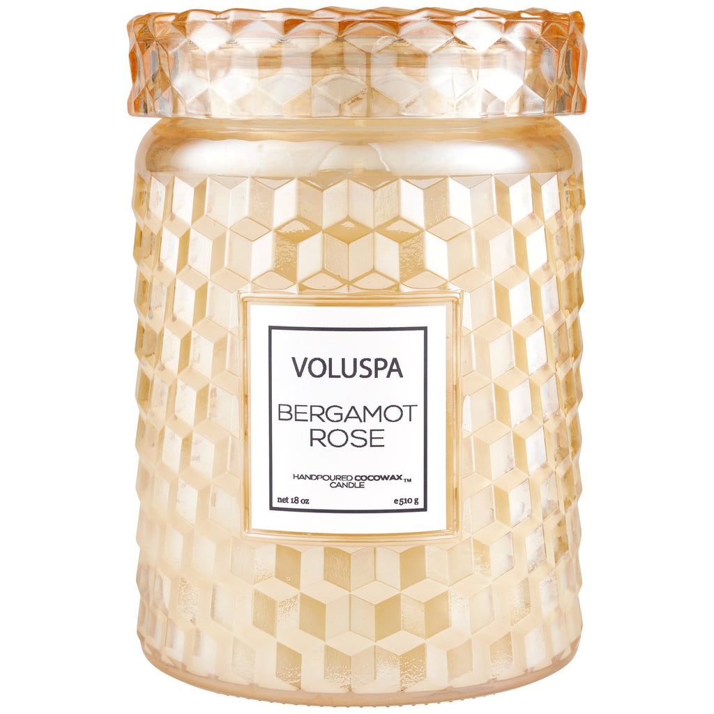 Bergamot Rose Large Jar Candle