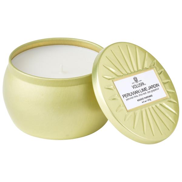 Peruvian Lime Jardin Petite Tin Candle