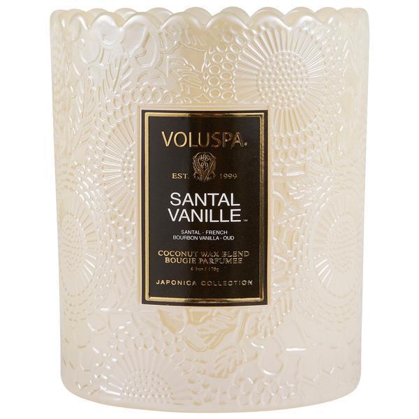 Santal Vanille Scalloped Edge Candle