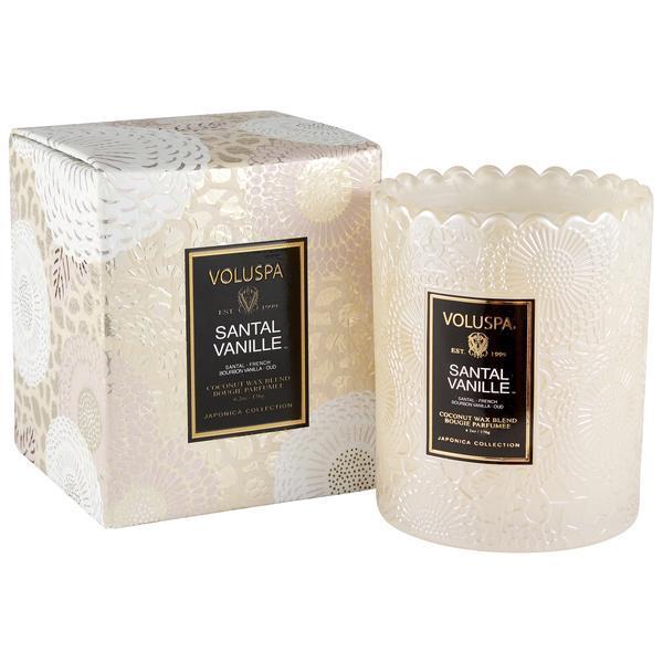 Santal Vanille Scalloped Edge Candle