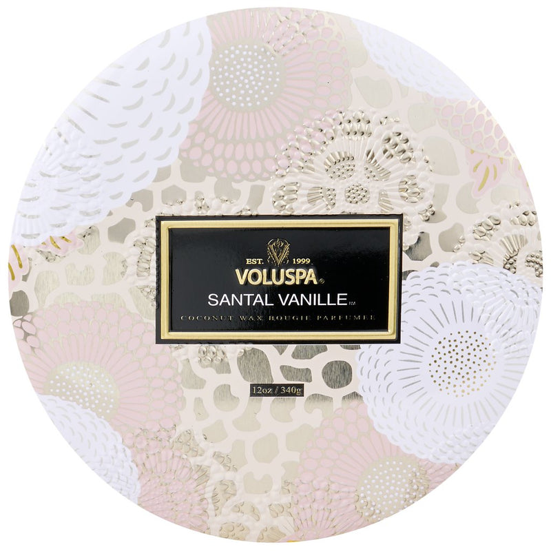 Santal Vanille 3 Wick Tin Candle