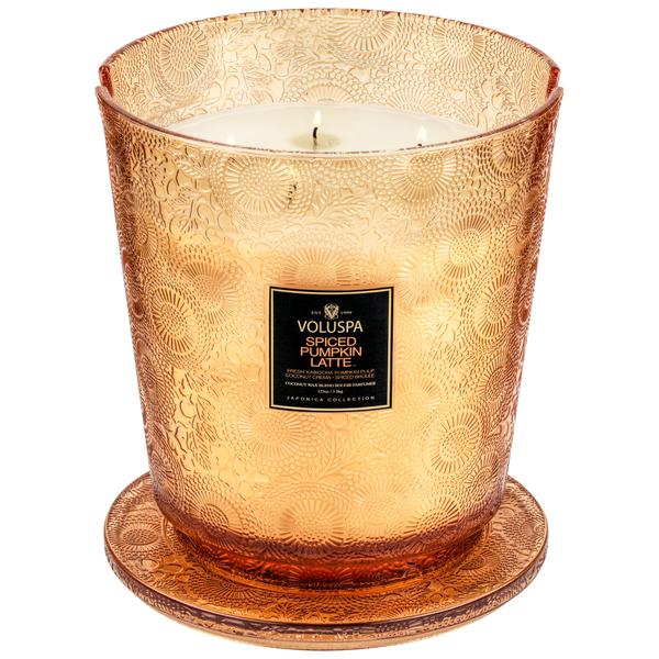 spiced pumpkin latte 5 wick hearth candle 1