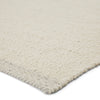 Alondra Handmade Solid Cream & Light Gray Rug