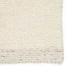 Alondra Handmade Solid Cream & Light Gray Rug