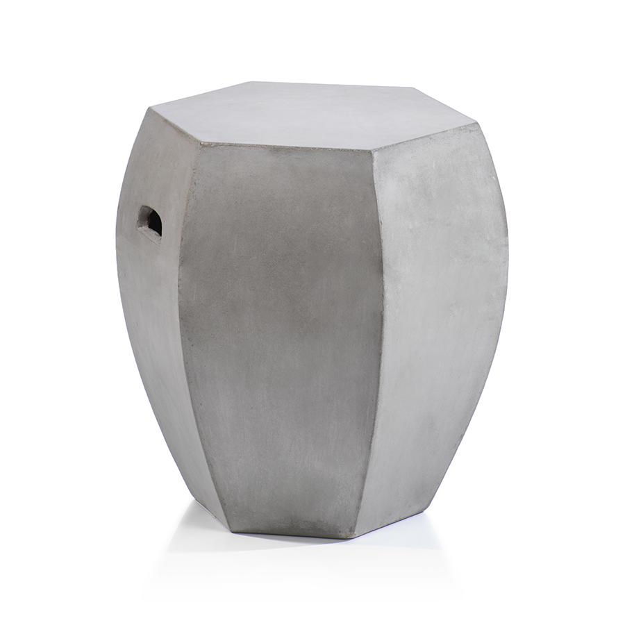 Torino Hexagon Concrete Stool