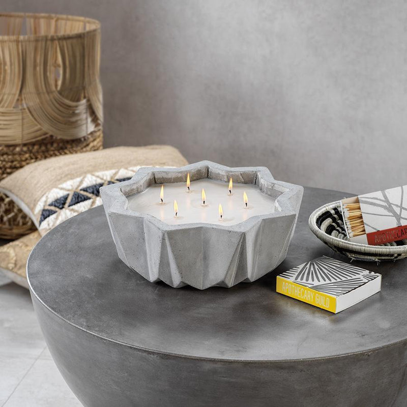 Villa Nouza Seven Wick Concrete Candle in Natural