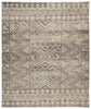 Prentice Hand-Knotted Geometric Dark Gray & Taupe Area Rug