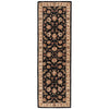 Selene Handmade Floral Black & Beige Area Rug