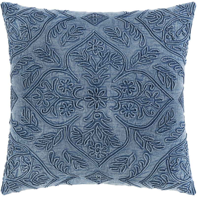 Wedgemore WGM-001 Woven Pillow in Dark Blue by Surya