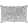 Wedgemore WGM-002 Woven Lumbar Pillow in Medium Grey by Surya