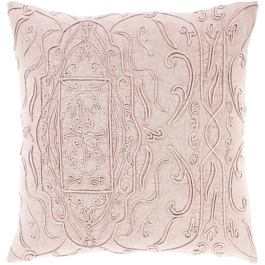 Wedgemore WGM-003 Woven Pillow in Pale Pink by Surya