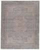 Epsilon Medallion Rug in Blue & Gray