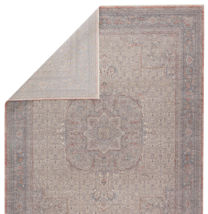 Epsilon Medallion Rug in Red & Blue