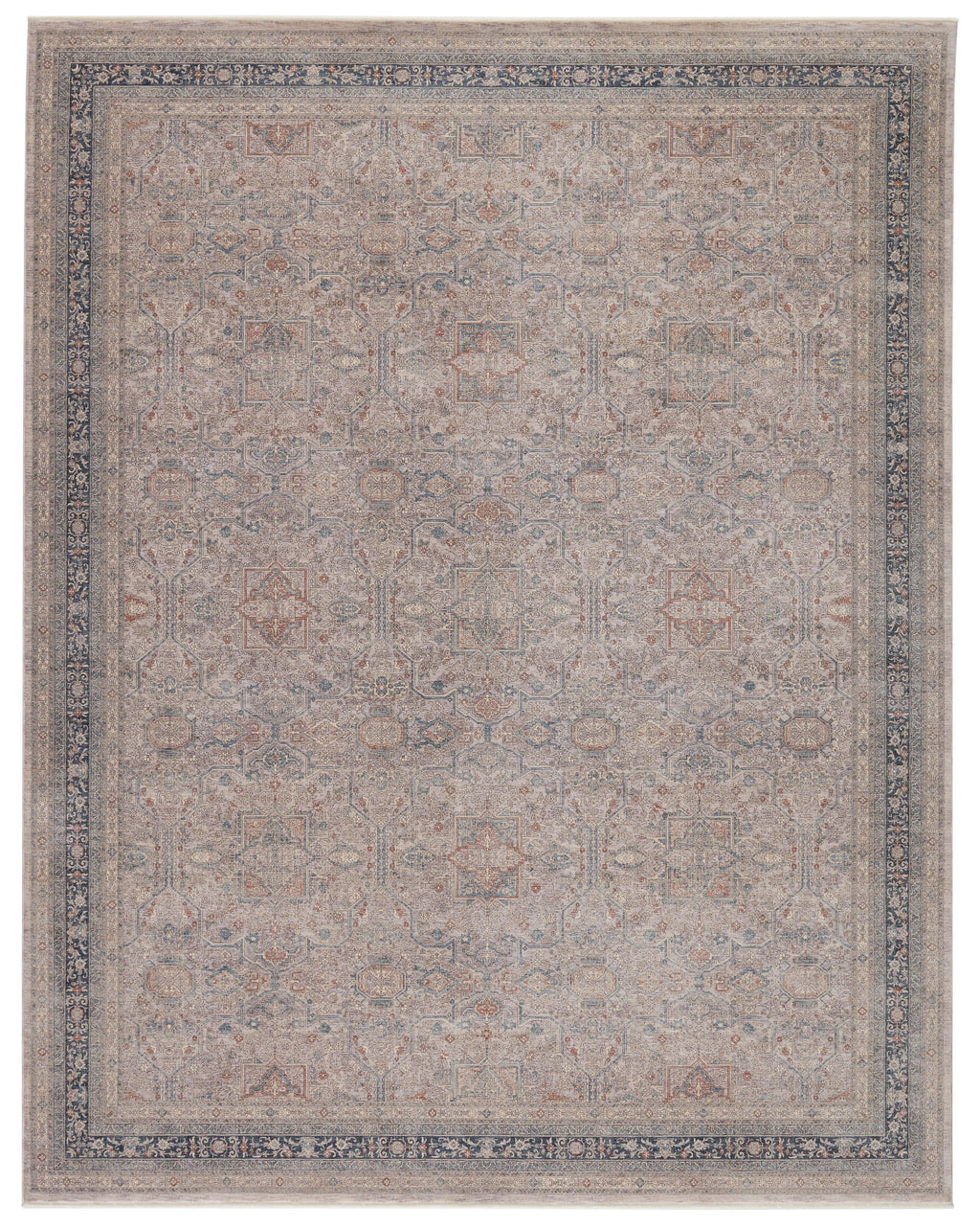 Brinson Oriental Rug in Blue & Gray