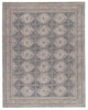 Jamestown Trellis Rug in Blue & Cream