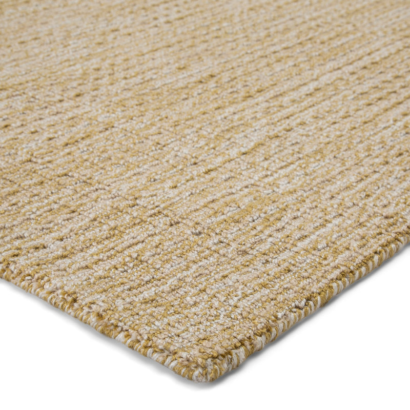 Jardin Indoor/Outdoor Solid Ochre & White Rug