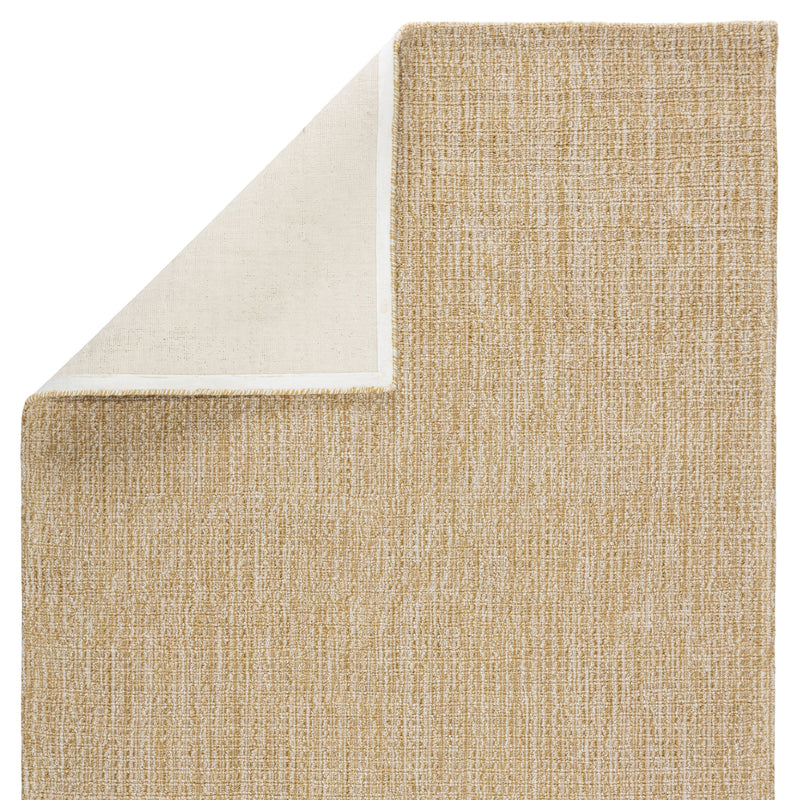 Jardin Indoor/Outdoor Solid Ochre & White Rug